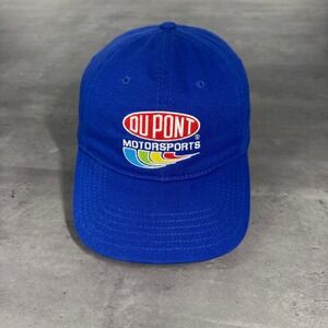 Vintage Dupont Motorsports‎ Hat NASCAR Jeff Gordon #24 Racing Blue Trucker Cap